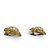 Orecchini CHANEL Vintage 93A Faux Pearl Coco Mark D'oro Crudo - vista 4
