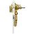 Orecchini Christian Dior Faux Pearl CD Logo Heart Motif D'oro - vista 4