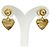 Orecchini Christian Dior Faux Pearl CD Logo Heart Motif D'oro - vista 5
