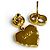 Orecchini Christian Dior Faux Pearl CD Logo Heart Motif D'oro - vista 6