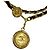 Chanel Vintage Coco Mark Cambon Medal Lederkettengürtel Schwarz - Ansicht 5