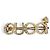 Clip per capelli Gucci con strass in oro e argento D'oro