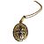 Autre Marque Collana Alice Caviness in argento sterling con pendente filigrana D'oro - vista 4