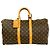 Louis Vuitton Vintage Keepall Monogram Leather Boston Bag Braun