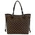 Louis Vuitton Neverfull Damier Leder Tote Bag Braun