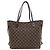 Louis Vuitton Neverfull Damier Leder Tote Bag Braun - Ansicht 3