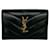 Portefeuille trois volets en cuir Yves Saint Laurent Noir  - vue 1