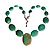 Autre Marque Collana Statement Barse 925 Turchese