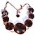 Autre Marque Collana Pilgrim Danish Design con disco scultoreo Rame
