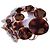 Autre Marque Collana Pilgrim Danish Design con disco scultoreo Rame - vista 4