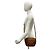 Mini borsa a tracolla in pelle Gucci Old Sherry Line GG Logo Marrone Rosso Verde - vista 2