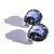 Orecchini Swarovski Swan cristallo blu Argento - vista 4