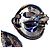 Orecchini Swarovski Swan cristallo blu Argento - vista 5