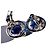 Orecchini Swarovski Swan cristallo blu Argento - vista 7