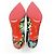 Décolleté Christian Louboutin Nero Rosso Verde - vista 4