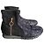 Twin Set Stivaletti Twin-Set neri in scamosciato e tessuto texturizzato Nero