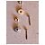 Autre Marque Guérin 18K Gold and Diamond Stud Earrings Silvery - view 4