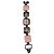 Just Cavalli Juicy Couture silberfarbene Metalluhr mit rosa quadratischen Gliedern