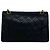 Borsa a Spalla Chanel Matelassé Coco Mark Double Flap Nero - vista 3