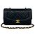 CHANEL Diana Coco Mark Borsa a tracolla in agnello con catena Nero