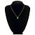 Collana con motivo logo CD Christian Dior placcata in oro D'oro - vista 2