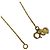 Collana con motivo logo CD Christian Dior placcata in oro D'oro - vista 4