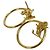Orecchini a lobo placcati in oro Louis Vuitton D'oro - vista 7