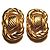 Autre Marque Bluette Gold Tone Schuhclips - Skulpturales Design Golden
