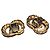 Autre Marque Bluette Gold Tone Schuhclips - Skulpturales Design Golden - Ansicht 5