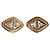 Orecchini a clip Swarovski SAL in cristallo, tono oro, pavé D'oro - vista 4