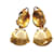 Autre Marque Bounkit Goldoptik Citrin Ohrringe Golden  - Ansicht 3