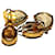 Autre Marque Bounkit Goldoptik Citrin Ohrringe Golden  - Ansicht 5