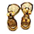 Autre Marque Bounkit Goldoptik Citrin Ohrringe Golden  - Ansicht 6