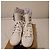 Adidas Botas Altas de Cuero Blanco con Cordones - vista 4