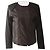 Autre Marque Karma Koma Damen Python-Lederjacke Biker Schwarz