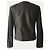 Autre Marque Karma Koma Damen Python-Lederjacke Biker Schwarz - Ansicht 3