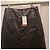 Hugo Boss Mini gonna in similpelle nera BOSS Nero - vista 4