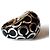 Anello a cupola Coach smalto nero e argento Taglia EU 58 - vista 3