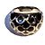 Anello a cupola Coach smalto nero e argento Taglia EU 58 - vista 6