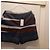 Carven Gestreifte Wollshorts Braun Blau Grau - Ansicht 2