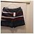 Carven Gestreifte Wollshorts Braun Blau Grau - Ansicht 3