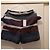 Carven Gestreifte Wollshorts Braun Blau Grau - Ansicht 5