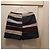 Carven Gestreifte Wollshorts Braun Blau Grau - Ansicht 6