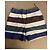 Carven Gestreifte Wollshorts Braun Blau Grau - Ansicht 8