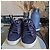 John Galliano Sneakers Basse in Scamosciato Blu Navy - vista 2