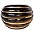 Autre Marque Milor Italy Statement Ring 14K Gold Tigerauge EU 62 Braun