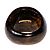 Autre Marque Milor Italy Statement Ring 14K Gold Tigerauge EU 62 Braun - Ansicht 5