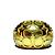 COACH Skulpturaler C-Ring Goldfarben EU 56 Golden