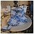 JW Anderson Cappello Bucket Monogramma Blu e Bianco - vista 2