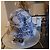 JW Anderson Cappello Bucket Monogramma Blu e Bianco - vista 5
